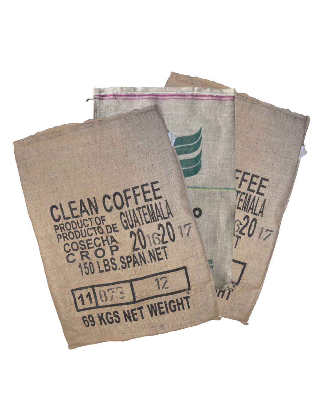 Set of 3 Assorted Coffee Sacks