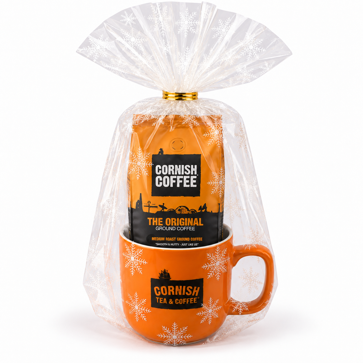 Mug & Original Ground Coffee - Christmas Wrapped Gift Set
