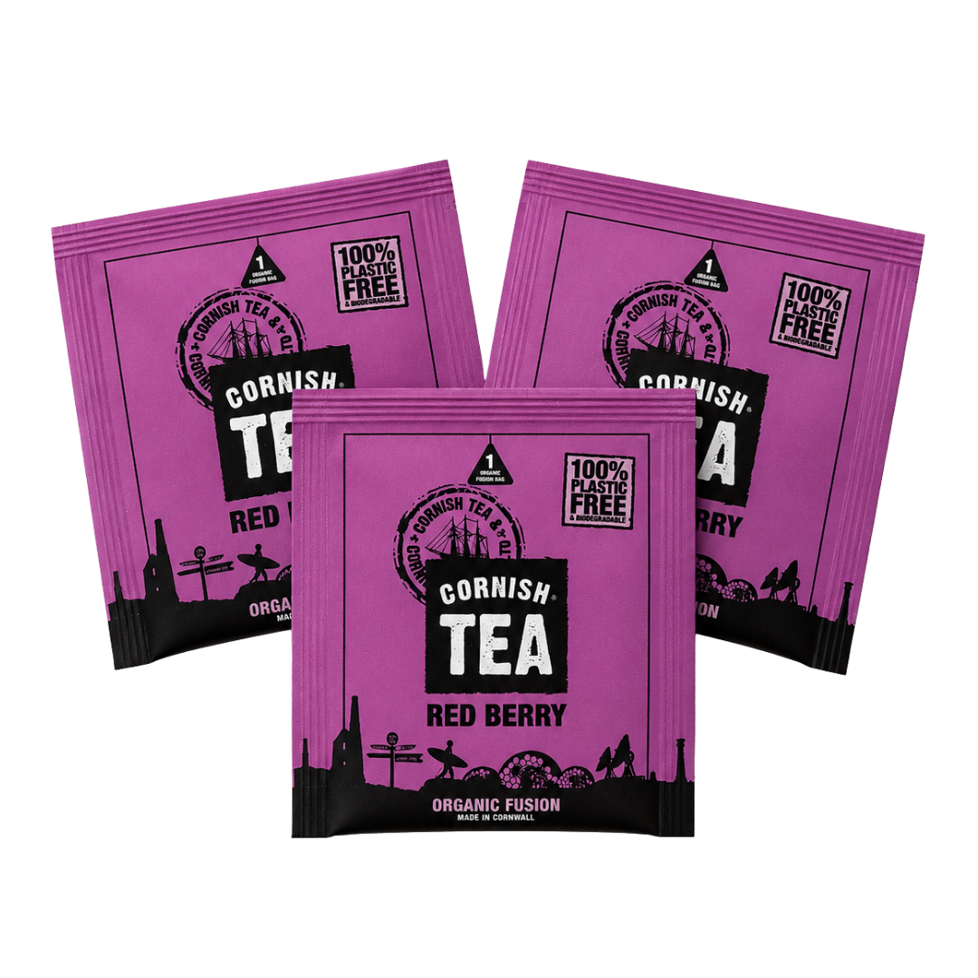 Red Berry - 50 Boxed Tag-and-Envelope Organic Fusion Tea Bags