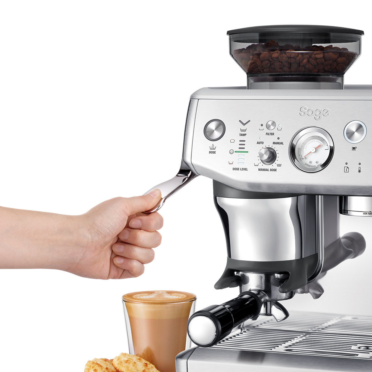 Sage Barista Express Impress - Brushed Stainless Steel