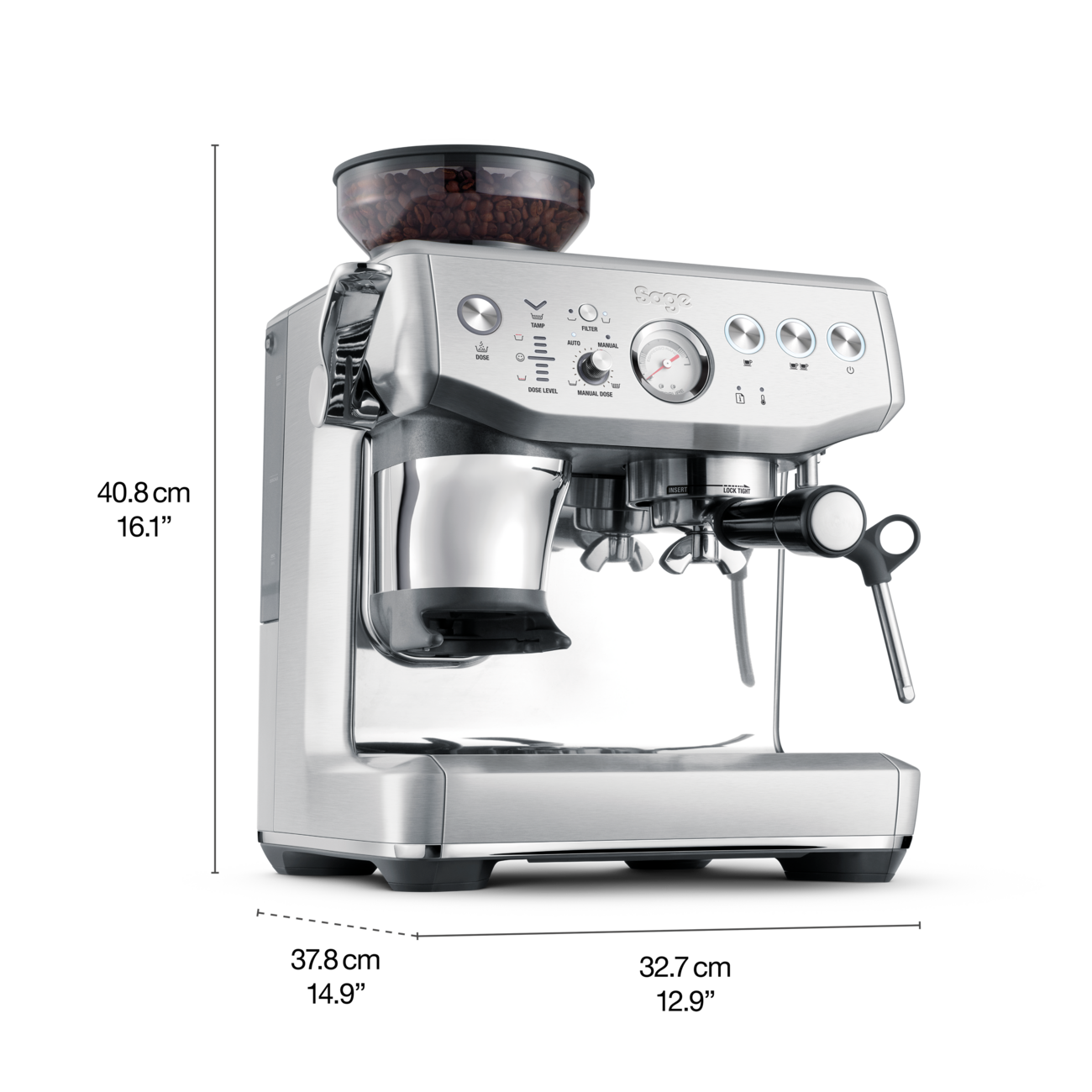 Sage Barista Express Impress - Brushed Stainless Steel