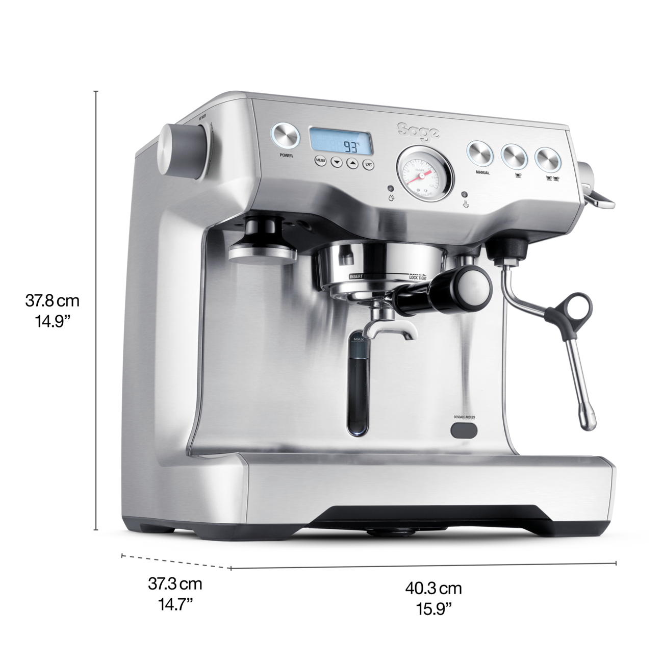Sage Dual Boiler Espresso Machine - Brushed Stainless Steel
