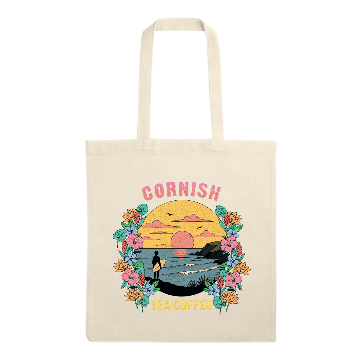 Sunset Surf Tote Bag