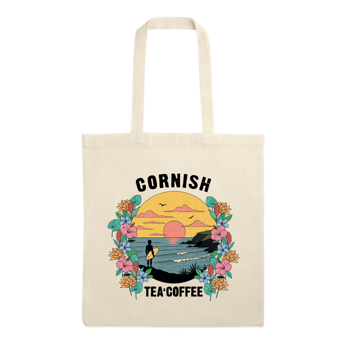 Sunset Surf Tote Bag