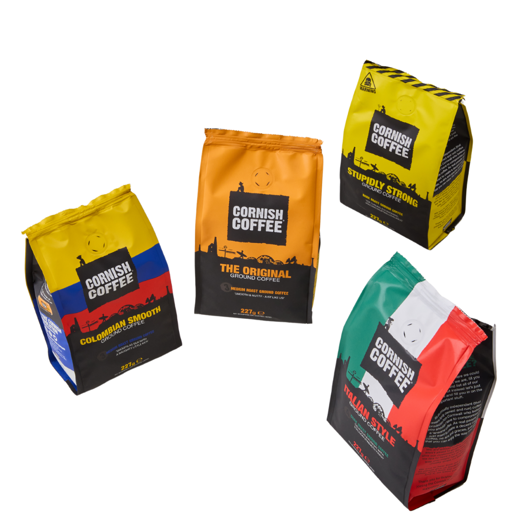 The Cornish Coffee Collection Set - Set of 4 Ground Coffees
