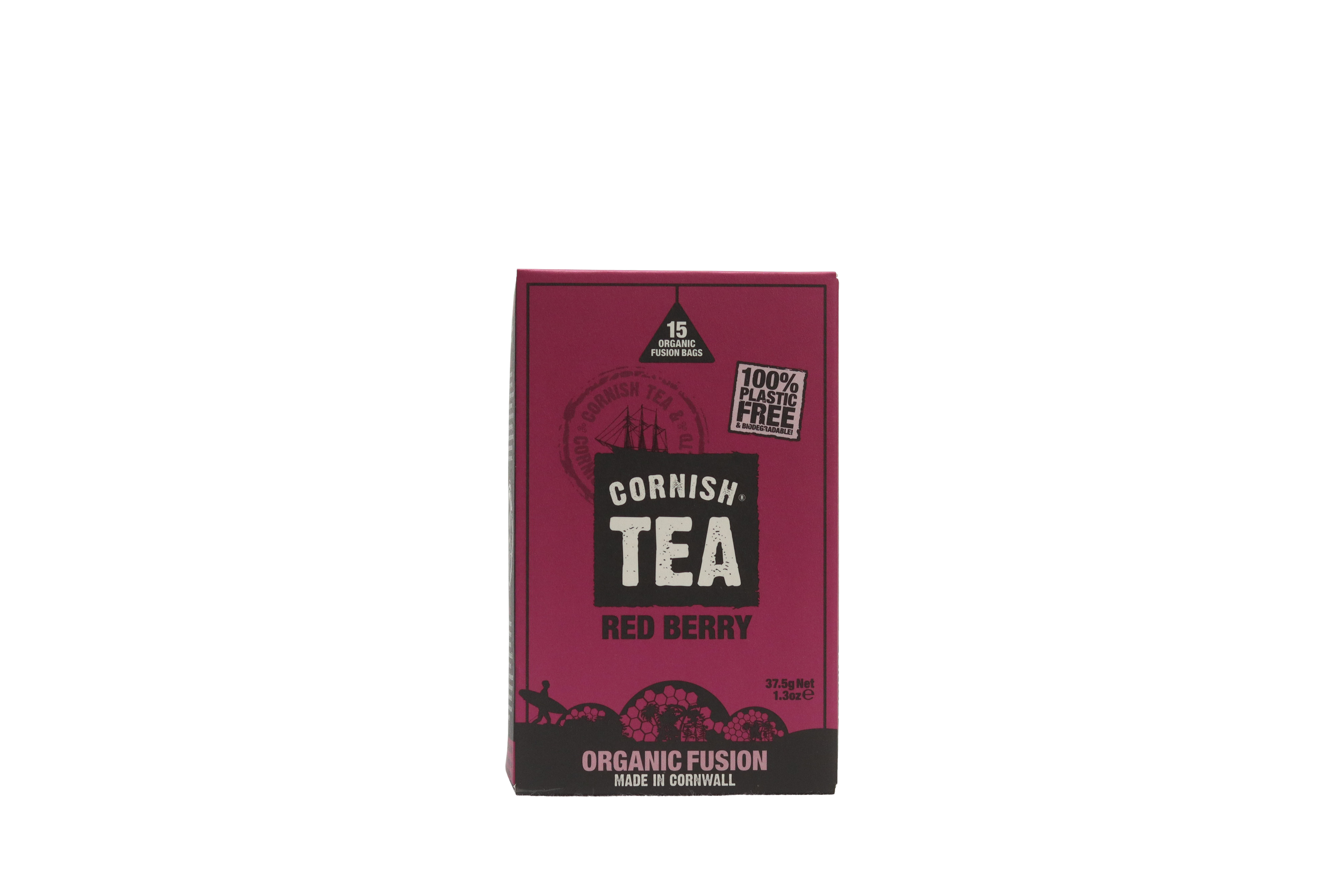 Red Berry Fusion Tea – Naturally caffeine-free organic fruit tea with hibiscus, apple, and citrus in 15 fusion teabags.