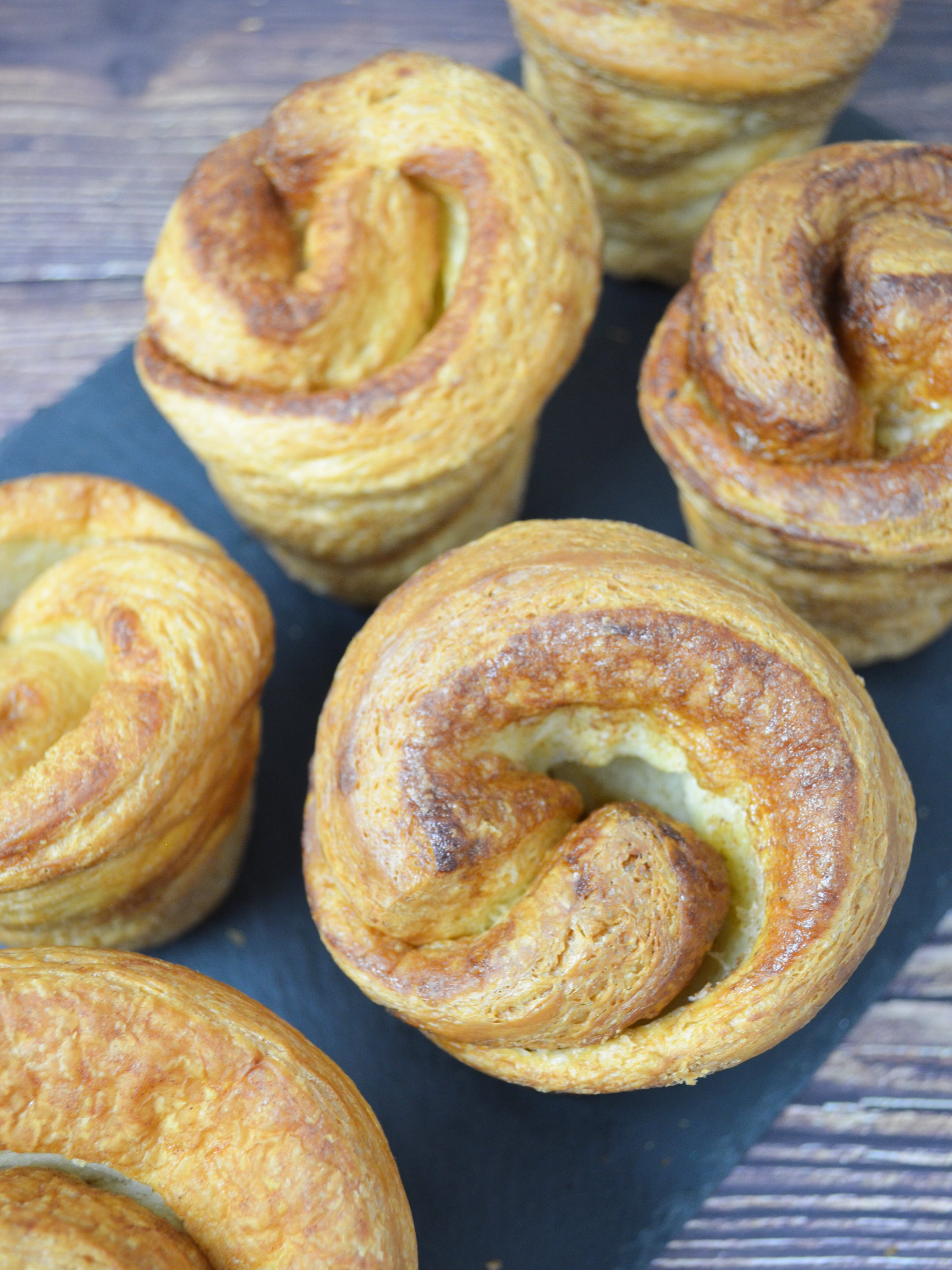 6 Biscoff Cruffins