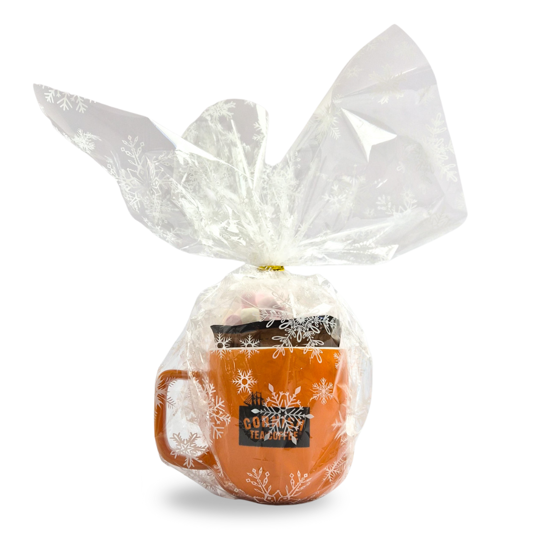 Mug & Hot Chocolate Sachets - Christmas Wrapped Gift Set