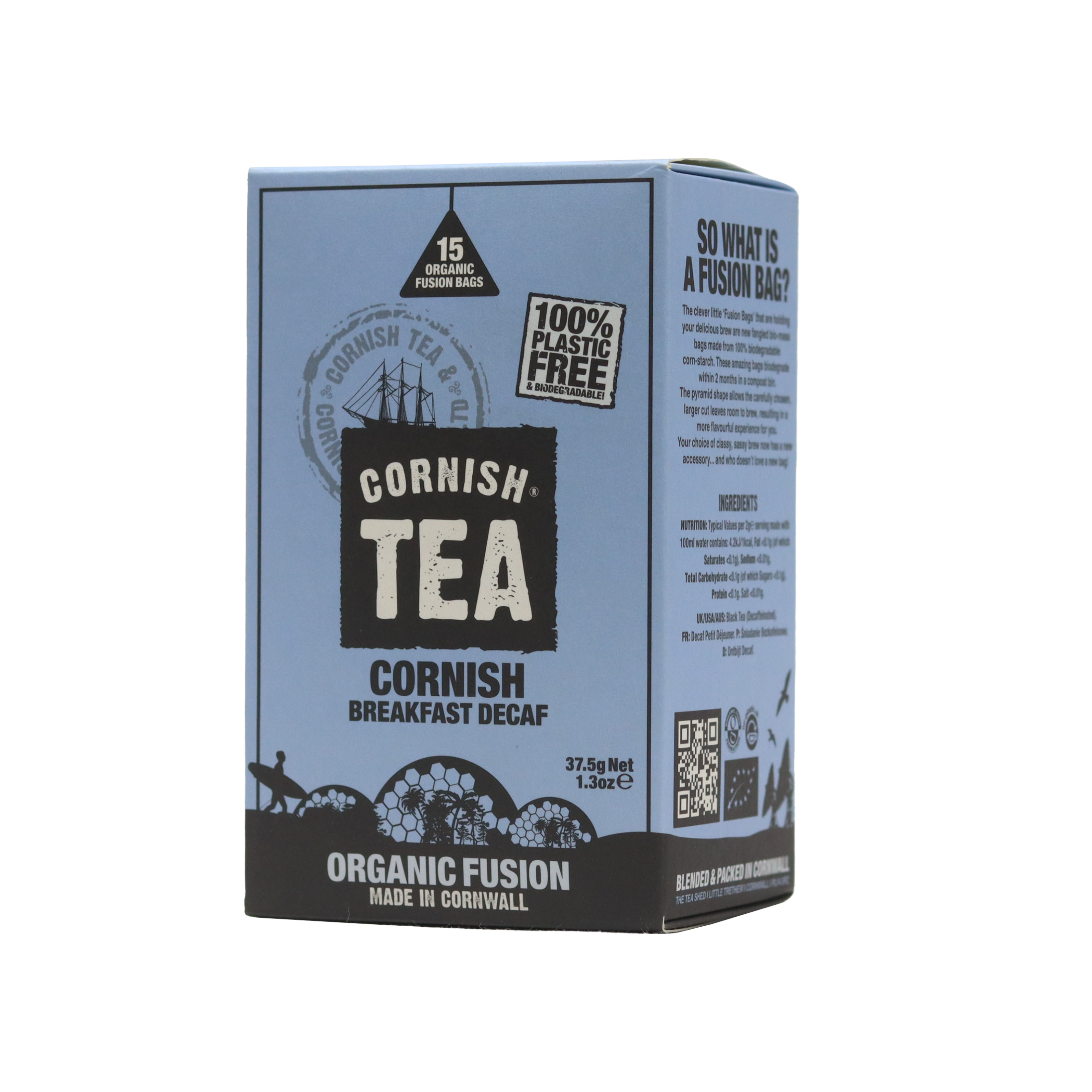 Decaffeinated Cornish Breakfast Tea - 15 Fusion Bags