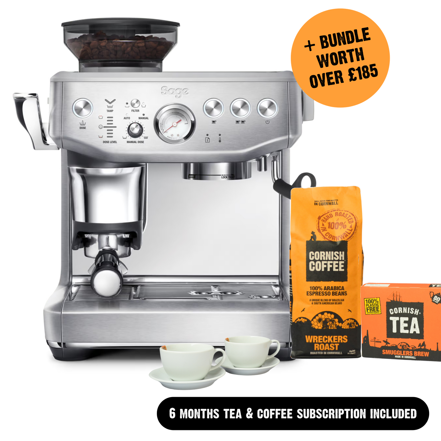 Sage Barista Express Impress - Brushed Stainless Steel