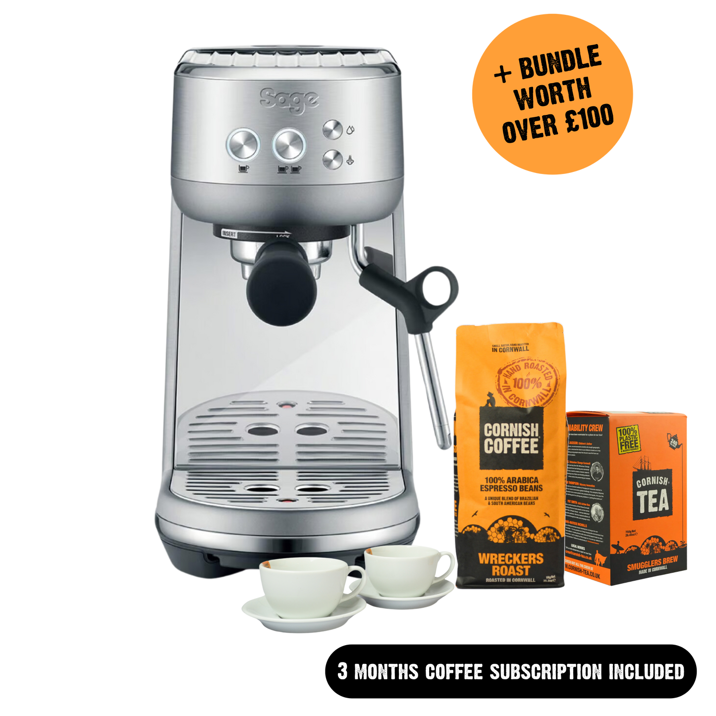 Sage Bambino Espresso Machine - Brushed Stainless Steel