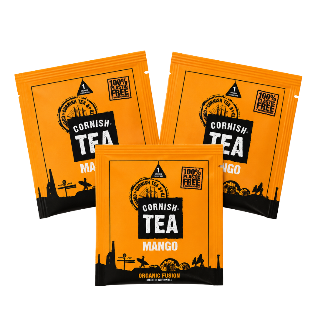 Mango - 50 Boxed Tag-and-Envelope Organic Fusion Tea Bags
