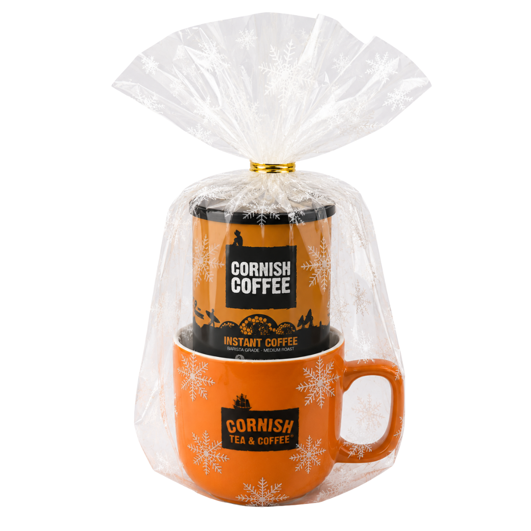 Mug & Instant Coffee - Christmas Wrapped Gift Set