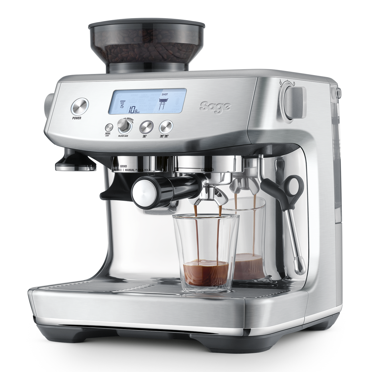 Sage Barista Pro Espresso Machine - Brushed Stainless Steel