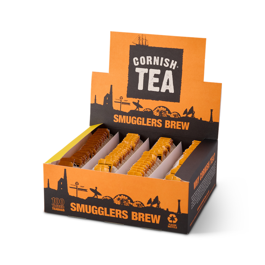 Smugglers Brew - 100 Tag-on-Top Tea Bags | Cornish Tea & Coffee