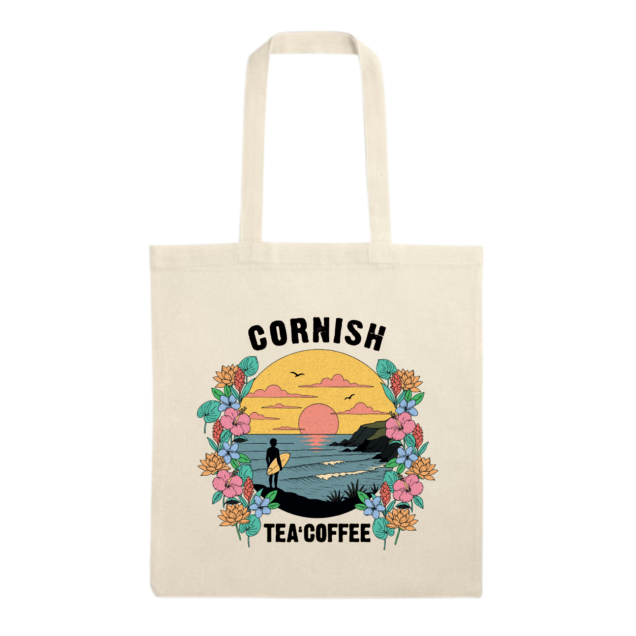 Sunset Surf Tote Bag